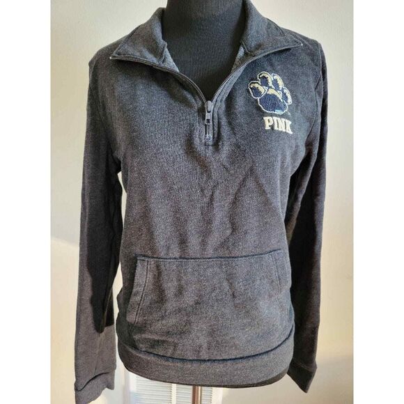 Pitt Pittsburgh Panthers Victoria Secret PINK Fleece Gray Sweater/pants Small - Picture 3 of 10